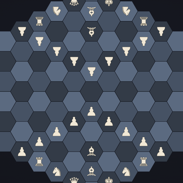 hexagonal-chess board
